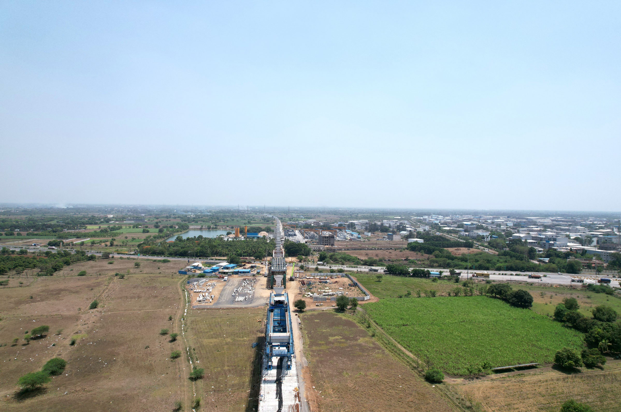 वलसाड जिले में GAD-10 पर सुपरस्ट्रक्चर का कार्य प्रगति पर है, फरवरी 2024